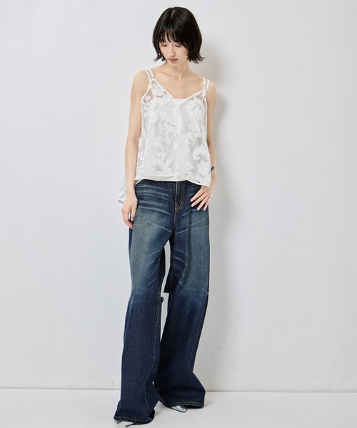 TAAKK（ターク）の「【TAAKK/ターク】Camisole/キャミソール/ウォッシャブル（キャミソール・レディース・ブラック/ホワイト・1）」の4枚目の写真