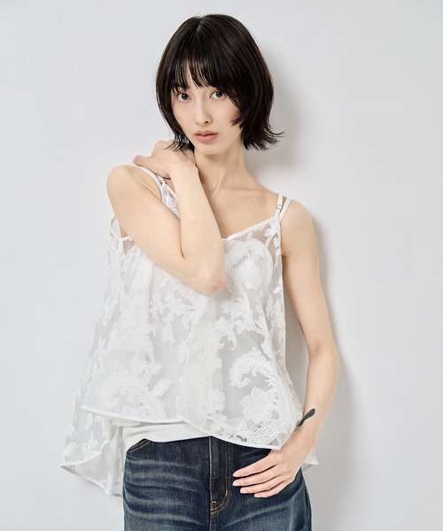 TAAKK（ターク）の「【TAAKK/ターク】Camisole/キャミソール/ウォッシャブル（キャミソール・レディース・ブラック/ホワイト・1）」の5枚目の写真