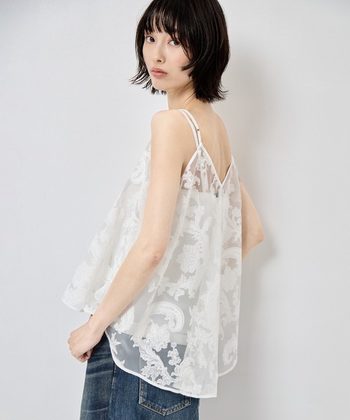 TAAKK（ターク）の「【TAAKK/ターク】Camisole/キャミソール/ウォッシャブル（キャミソール・レディース・ブラック/ホワイト・1）」の6枚目の写真