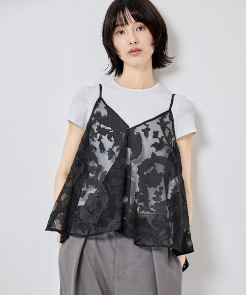 TAAKK（ターク）の「【TAAKK/ターク】Camisole/キャミソール/ウォッシャブル（キャミソール・レディース・ブラック/ホワイト・1）」の13枚目の写真