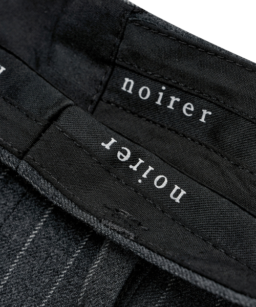 NOIRER(ノイア)の「ウールストライプスラックス(グレー)(スラックス・メンズ・その他・48/52/50)」の3枚目の写真