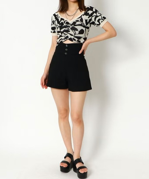 GORGE(ゴージ)の「ジャガードショートニット(ニット/セーター・レディース・ブラック/ブルー/ピンク/グリーン・F)」の21枚目の写真