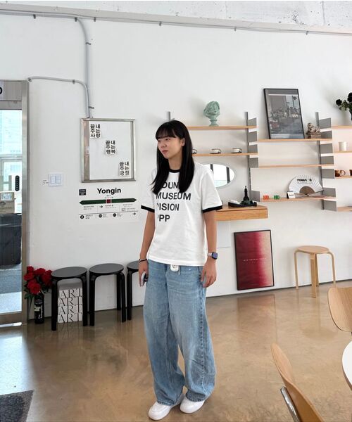 PIEDPIPER(パイド・パイパー)の「サウンドタイポリンガーTシャツホワイト(Tシャツ/カットソー・レディース・その他・1/2)」の6枚目の写真