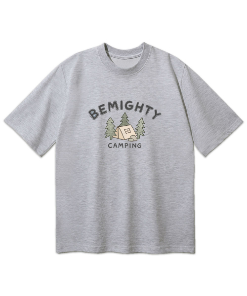 BEMIGHTY（ビーマイティー）の「クレヨンキャンピングドローイングオーバーサイズ半袖Tシャツ[オートミール]（Tシャツ/カットソー・メンズ・その他・LARGE/X-LARGE/XX-LARGE）」の4枚目の写真
