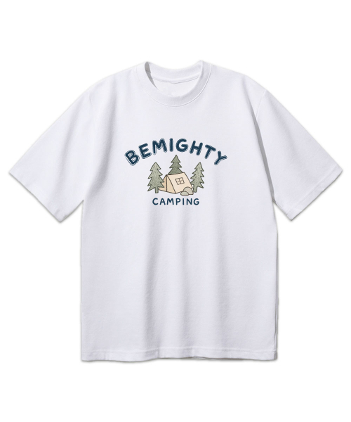 BEMIGHTY（ビーマイティー）の「クレヨンキャンピングドローイングオーバーサイズ半袖Tシャツ[オートミール]（Tシャツ/カットソー・メンズ・その他・LARGE/X-LARGE/XX-LARGE）」の3枚目の写真