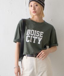 CIAOPANIC TYPY | 【UNISEX】ピグメント加工スラブカレッジロゴTEE(Tシャツ/カットソー)