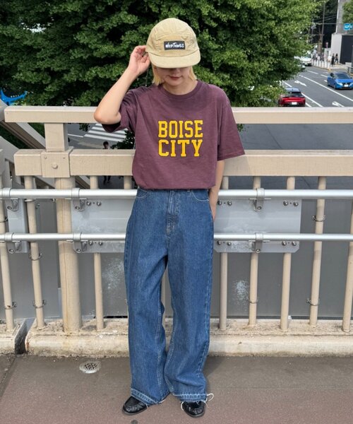 CIAOPANIC TYPY(チャオパニックティピー)の「【UNISEX】ピグメント加工スラブカレッジロゴTEE(Tシャツ/カットソー・レディース・ホワイト/グリーン/レッド/ブラウン/ネイビー・LARGE/MEDIUM)」の22枚目の写真