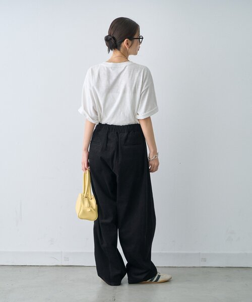 CIAOPANIC TYPY(チャオパニックティピー)の「【UNISEX】ピグメント加工スラブカレッジロゴTEE(Tシャツ/カットソー・レディース・ホワイト/グリーン/レッド/ブラウン/ネイビー・LARGE/MEDIUM)」の6枚目の写真