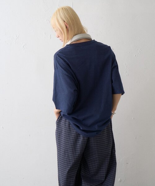 CIAOPANIC TYPY(チャオパニックティピー)の「【UNISEX】ピグメント加工スラブカレッジロゴTEE(Tシャツ/カットソー・レディース・ホワイト/グリーン/レッド/ブラウン/ネイビー・LARGE/MEDIUM)」の17枚目の写真