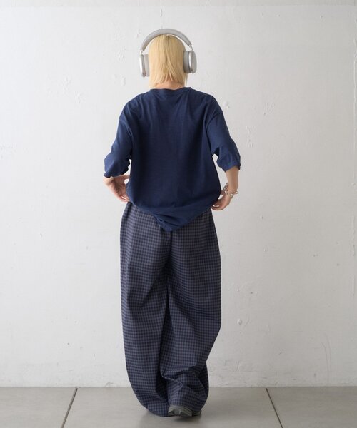 CIAOPANIC TYPY(チャオパニックティピー)の「【UNISEX】ピグメント加工スラブカレッジロゴTEE(Tシャツ/カットソー・レディース・ホワイト/グリーン/レッド/ブラウン/ネイビー・LARGE/MEDIUM)」の22枚目の写真