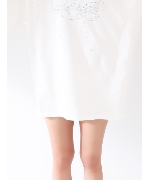 Darich(ダーリッチ)の「ワンショルダーグラフィックビッグTシャツ(Tシャツ/カットソー・レディース・ホワイト/サックスブルー/ブラック・FREE)」の16枚目の写真