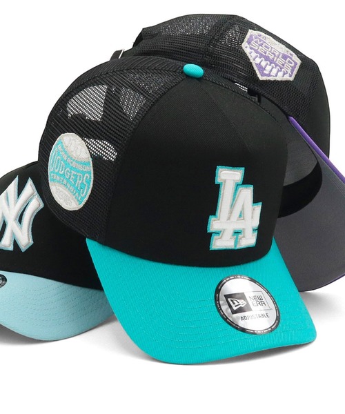ニューエラメッシュキャップ 9FORTY-A サイドパッチ2トーンMLB ONSPOTZ