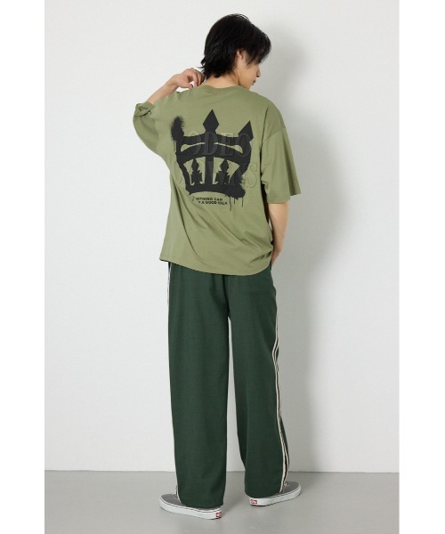 RODEO CROWNS WIDE BOWL(ロデオクラウンズワイドボウル)の「メンズ MASTER PROTECT ロゴTシャツ(Tシャツ/カットソー・メンズ・ライトカーキ/オフホワイト/杢グレー/ブラック・LARGE/MEDIUM)」の9枚目の写真