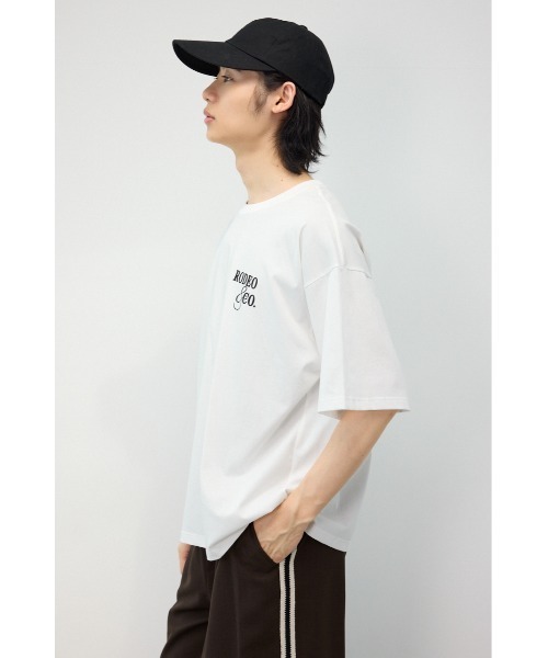 RODEO CROWNS WIDE BOWL(ロデオクラウンズワイドボウル)の「メンズ MASTER PROTECT ロゴTシャツ(Tシャツ/カットソー・メンズ・ライトカーキ/オフホワイト/杢グレー/ブラック・LARGE/MEDIUM)」の11枚目の写真