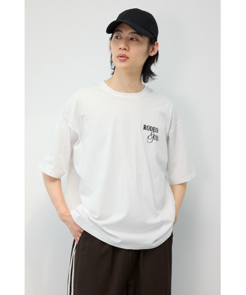 RODEO CROWNS WIDE BOWL(ロデオクラウンズワイドボウル)の「メンズ MASTER PROTECT ロゴTシャツ(Tシャツ/カットソー・メンズ・ライトカーキ/オフホワイト/杢グレー/ブラック・LARGE/MEDIUM)」の12枚目の写真