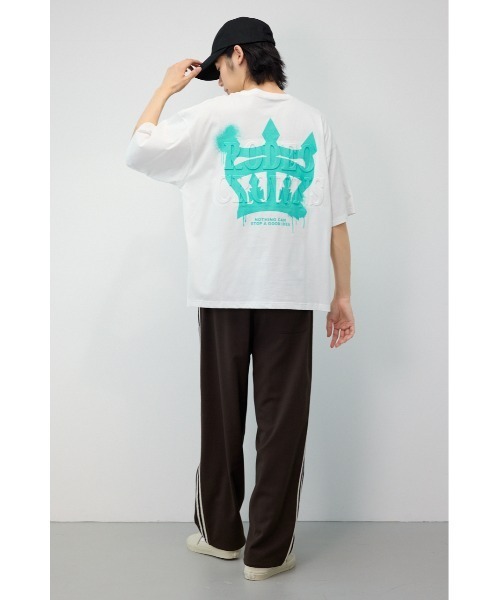 RODEO CROWNS WIDE BOWL(ロデオクラウンズワイドボウル)の「メンズ MASTER PROTECT ロゴTシャツ(Tシャツ/カットソー・メンズ・ライトカーキ/オフホワイト/杢グレー/ブラック・LARGE/MEDIUM)」の14枚目の写真
