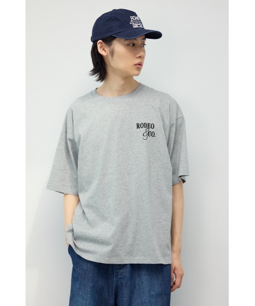 RODEO CROWNS WIDE BOWL(ロデオクラウンズワイドボウル)の「メンズ MASTER PROTECT ロゴTシャツ(Tシャツ/カットソー・メンズ・ライトカーキ/オフホワイト/杢グレー/ブラック・LARGE/MEDIUM)」の15枚目の写真