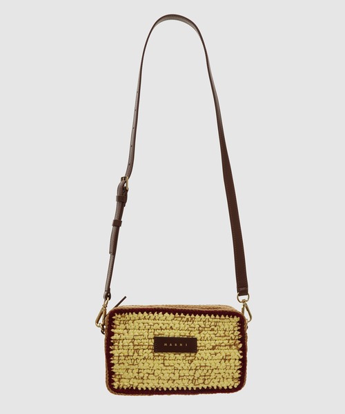 MARNI（マルニ）の「KNITTED / カメラバッグ（ショルダーバッグ・レディース・パープル系/イエロー系・ONE SIZE）」の2枚目の写真