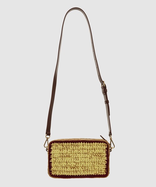 MARNI（マルニ）の「KNITTED / カメラバッグ（ショルダーバッグ・レディース・パープル系/イエロー系・ONE SIZE）」の3枚目の写真
