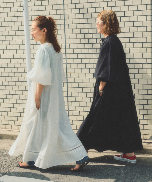 Spick & Span(スピックアンドスパン)の「a&m リネンブレンドハシゴレースワンピース(ワンピース・レディース・ブラック/ホワイト・36/38)」の5枚目の写真