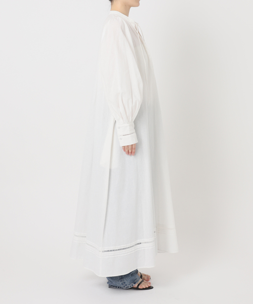 Spick & Span(スピックアンドスパン)の「a&m リネンブレンドハシゴレースワンピース(ワンピース・レディース・ブラック/ホワイト・36/38)」の13枚目の写真