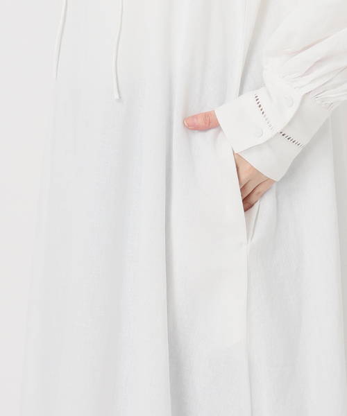 Spick & Span(スピックアンドスパン)の「a&m リネンブレンドハシゴレースワンピース(ワンピース・レディース・ブラック/ホワイト・36/38)」の15枚目の写真