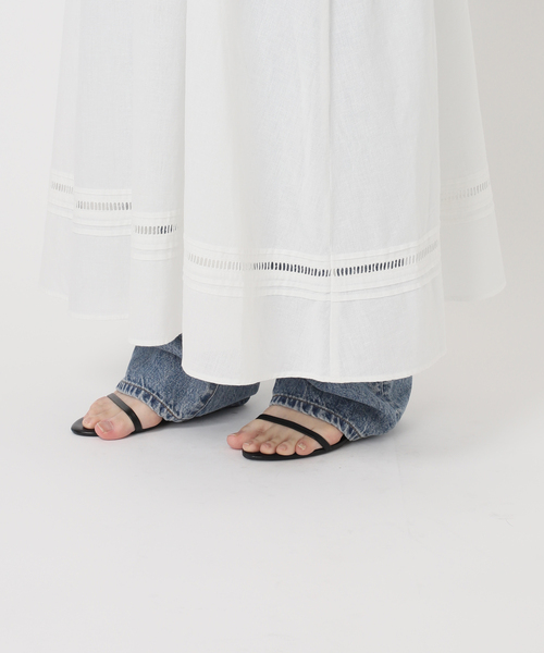 Spick & Span(スピックアンドスパン)の「a&m リネンブレンドハシゴレースワンピース(ワンピース・レディース・ブラック/ホワイト・36/38)」の16枚目の写真