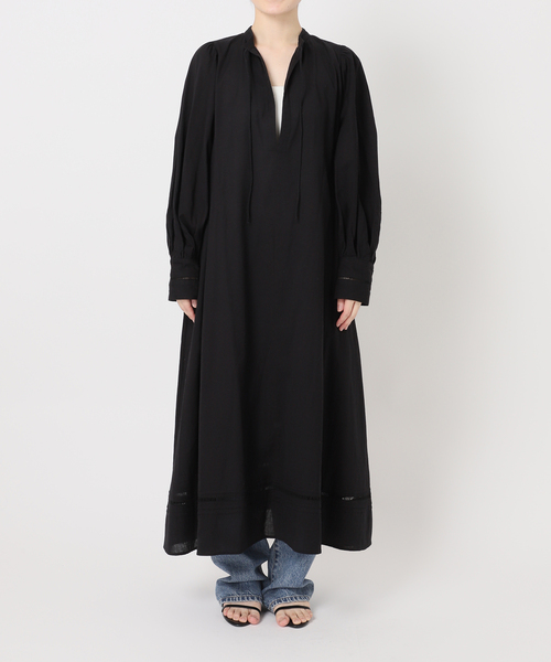 Spick & Span(スピックアンドスパン)の「a&m リネンブレンドハシゴレースワンピース(ワンピース・レディース・ブラック/ホワイト・36/38)」の20枚目の写真