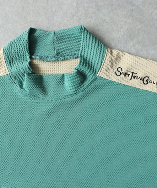 antiqua(アンティカ)の「【STCH】吸汗速乾 UVカット モックネック プルオーバー(その他トップス・レディース・グリーン/ブラック/ホワイト・LXL/ML)」の21枚目の写真