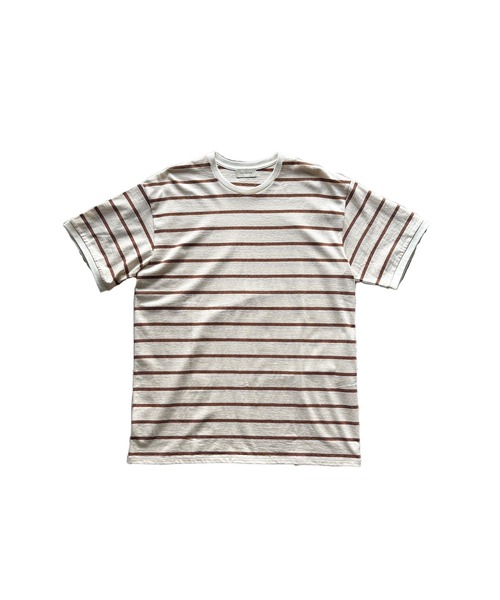FACTOTUM（ファクトタム）の「【FACTOTUM】 Retro Border Jersey S/S-T（Tシャツ/カットソー・メンズ・オフホワイト/レッド・48）」の2枚目の写真