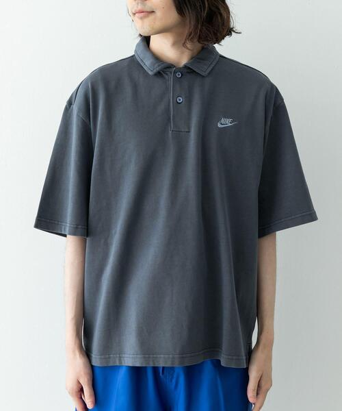 NIKE(ナイキ)の「NIKE NK CLUB JERSEY POLO WASHE(ポロシャツ・メンズ・ブラック系その他/ピンク系その他/グリーン系その他・MEDIUM/LARGE)」の4枚目の写真