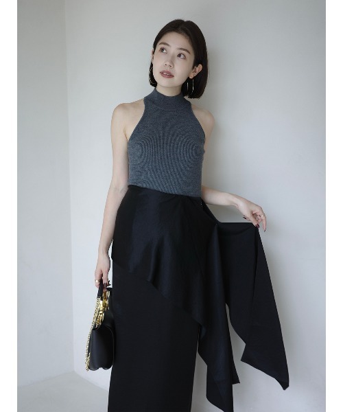 anuans（アニュアンス）の「2wayラップストレートスカート（スカート・レディース・ブラウン/アイボリー/ブラック・MEDIUM/SMALL）」の21枚目の写真