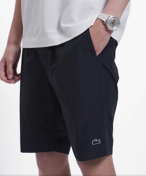 LACOSTE(ラコステ)の「コットンツイルショートパンツ(その他パンツ・メンズ・チャコール/ブラック・5/4/3)」の1枚目の写真