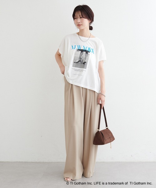 LARUTA(ラルータ)の「【LARUTA】LIFE PC/NEWYORKフォトTee(Tシャツ/カットソー・レディース・オフホワイト・FREE)」の6枚目の写真