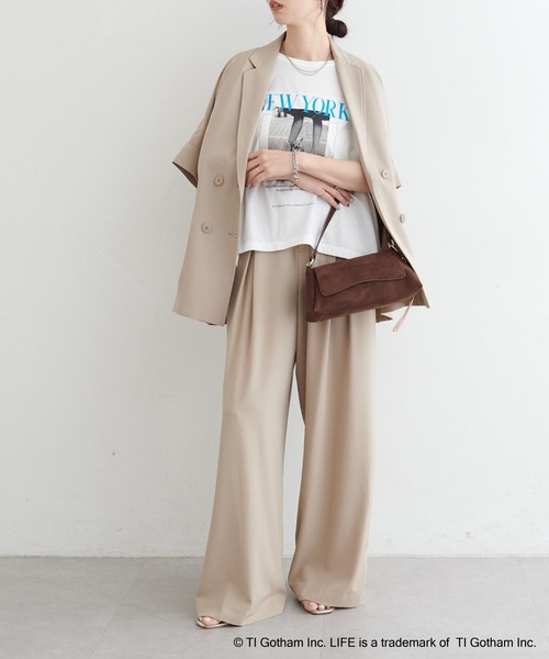 LARUTA(ラルータ)の「【LARUTA】LIFE PC/NEWYORKフォトTee(Tシャツ/カットソー・レディース・オフホワイト・FREE)」の3枚目の写真