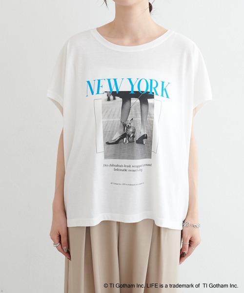 LARUTA(ラルータ)の「【LARUTA】LIFE PC/NEWYORKフォトTee(Tシャツ/カットソー・レディース・オフホワイト・FREE)」の7枚目の写真