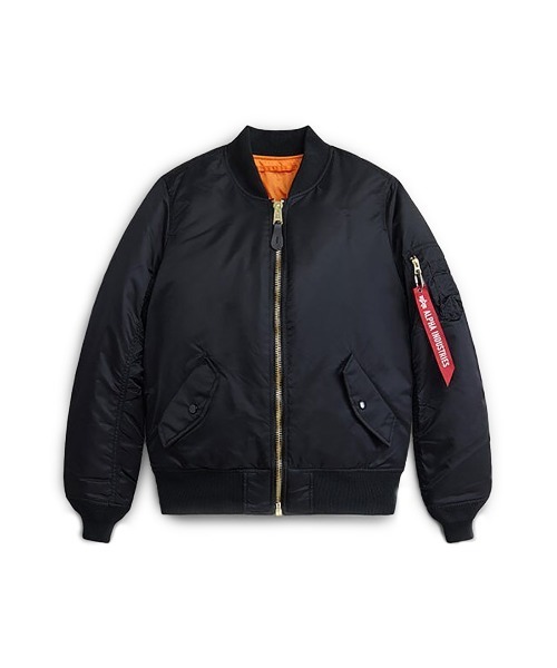 Alpha Industries(アルファインダストリーズ)の「Alpha Industries/アルファインダストリーズ/WOMENS MA-1 FLIGHT JACKET/ウィメンズMA-1 フライトジャケット(MA-1・レディース・ブラック/ブラウン/セージグリーン・S/M/XS)」の2枚目の写真
