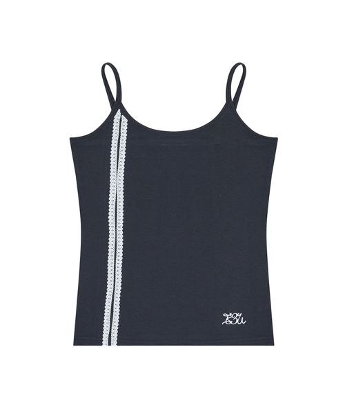 LUVISTRUE(ラヴイズトゥルー)の「BASIC ILOVEU LACE SLEEVELESS(NAVY)(Tシャツ/カットソー・レディース・その他・FREE)」の1枚目の写真