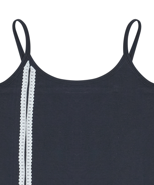 LUVISTRUE(ラヴイズトゥルー)の「BASIC ILOVEU LACE SLEEVELESS(NAVY)(Tシャツ/カットソー・レディース・その他・FREE)」の4枚目の写真