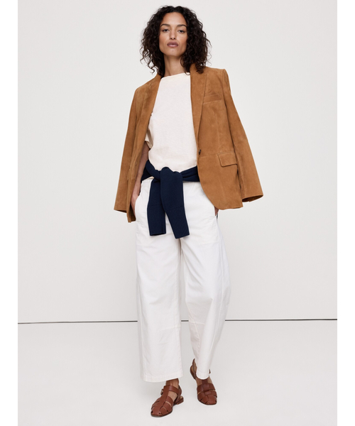 Banana Republic(バナナリパブリック)の「コットン スラブ クルーネック Tシャツ(ニット/セーター・レディース・ブラック/ホワイト/ホワイト×ブルー・S/M/XS/L)」の5枚目の写真