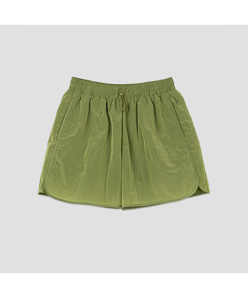 ATELIER NAIN（アトリエナイン）の「YU NYLON DOLPHIN SHORT PANTS (PT-5781)（その他パンツ・レディース・パープル/オリーブ・MEDIUM/SMALL）」の2枚目の写真