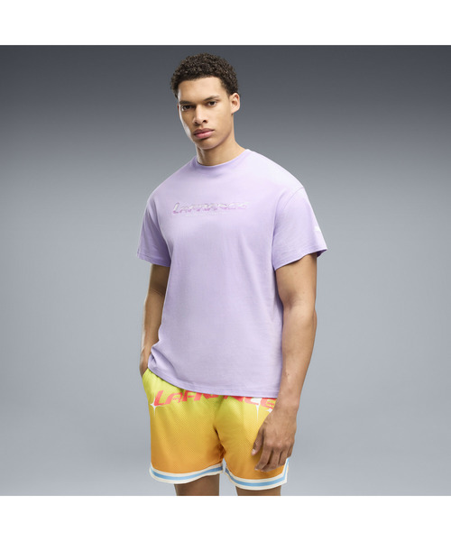 PUMA(プーマ)の「PUMA プーマ メンズ バスケットボール LAFRANCE HEEM AEROSPACE 半袖 Tシャツ I(Tシャツ/カットソー・メンズ・ラベンダー/ブラック・X-LARGE/LARGE/SMALL/MEDIUM/X-SMALL)」の3枚目の写真