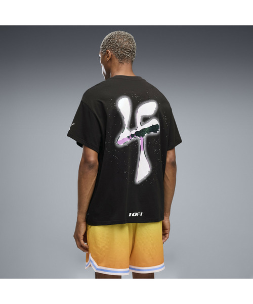 PUMA(プーマ)の「PUMA プーマ メンズ バスケットボール LAFRANCE HEEM AEROSPACE 半袖 Tシャツ I(Tシャツ/カットソー・メンズ・ラベンダー/ブラック・X-LARGE/LARGE/SMALL/MEDIUM/X-SMALL)」の7枚目の写真