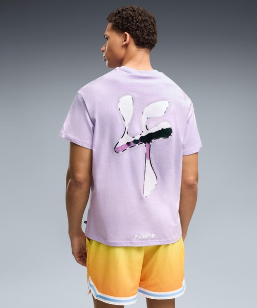 PUMA(プーマ)の「PUMA プーマ メンズ バスケットボール LAFRANCE HEEM AEROSPACE 半袖 Tシャツ I(Tシャツ/カットソー・メンズ・ラベンダー/ブラック・X-LARGE/LARGE/SMALL/MEDIUM/X-SMALL)」の2枚目の写真