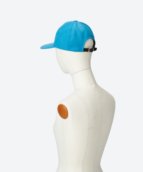 KIJIMA TAKAYUKI(キジマ タカユキ)の「LINEN CHAMBRAY 6PANEL CAP(キャップ・レディース・ブルー/ブラック×ホワイト・FREE)」の4枚目の写真