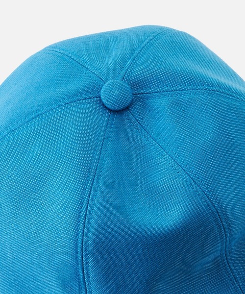 KIJIMA TAKAYUKI(キジマ タカユキ)の「LINEN CHAMBRAY 6PANEL CAP(キャップ・レディース・ブルー/ブラック×ホワイト・FREE)」の6枚目の写真