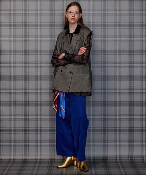 MAISON SPECIAL(メゾンスペシャル)の「【2026Autumn PRE-ORDER】Classic Bicolor Oversized Vest/クラシックバイカラーオーバージレ(その他アウター・レディース・マルチ/グレー・FREE)」の11枚目の写真