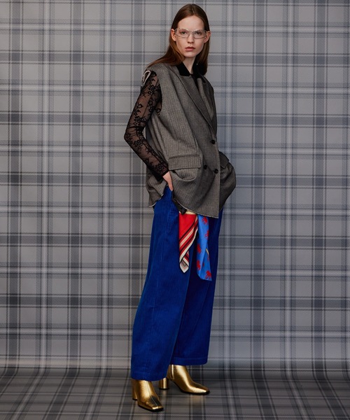MAISON SPECIAL(メゾンスペシャル)の「【2026Autumn PRE-ORDER】Classic Bicolor Oversized Vest/クラシックバイカラーオーバージレ(その他アウター・レディース・マルチ/グレー・FREE)」の13枚目の写真