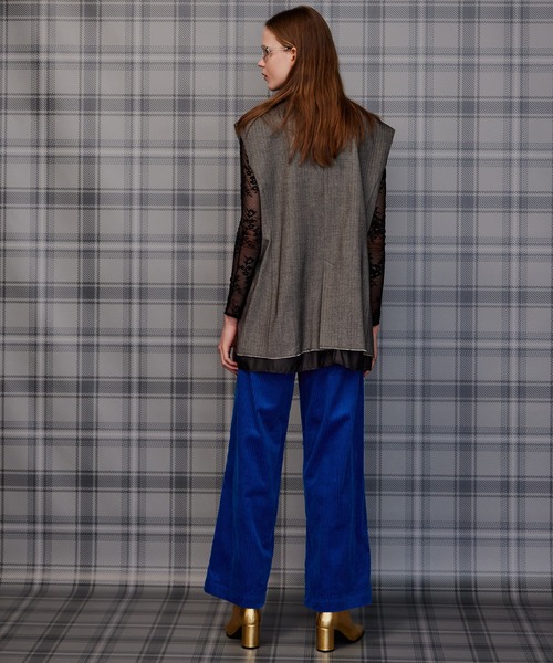 MAISON SPECIAL(メゾンスペシャル)の「【2026Autumn PRE-ORDER】Classic Bicolor Oversized Vest/クラシックバイカラーオーバージレ(その他アウター・レディース・マルチ/グレー・FREE)」の14枚目の写真