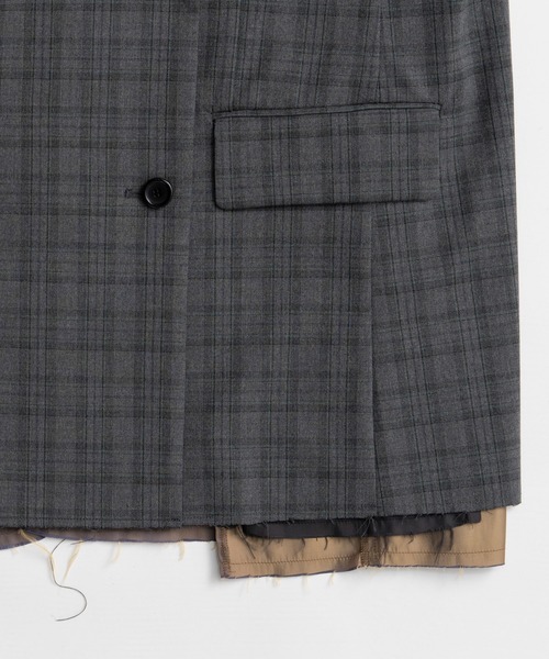 MAISON SPECIAL(メゾンスペシャル)の「【2026Autumn PRE-ORDER】Classic Bicolor Oversized Vest/クラシックバイカラーオーバージレ(その他アウター・レディース・マルチ/グレー・FREE)」の6枚目の写真